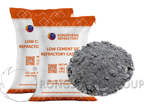Rongsheng Low Cement Silicon Carbide Castable (Al2O3-48%,SiC-30%)