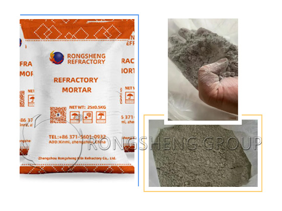 Refractory Mortar of two Categories
